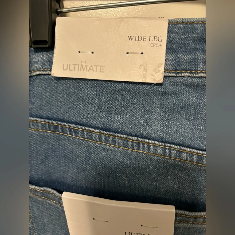 Soft Surroundings Ultimate Denim Wide Leg Crop Jeans NWT 16 - Picture 11 of 14